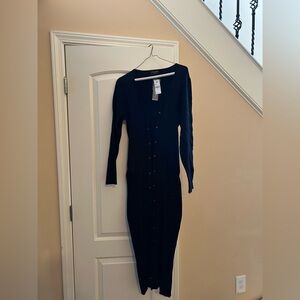 Lane Bryant Black Long Sleeve Dress